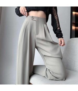 Suit Pants Women's Spring and Autumn 2023 New style High Waist Loose and Slim women's trousers